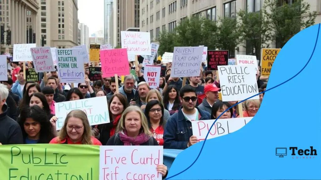 Protest against defunding public education: why it matters