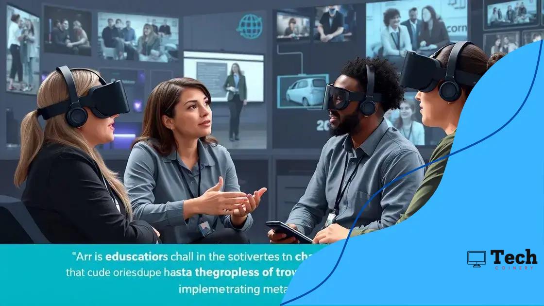 Challenges in implementing metaverse learning