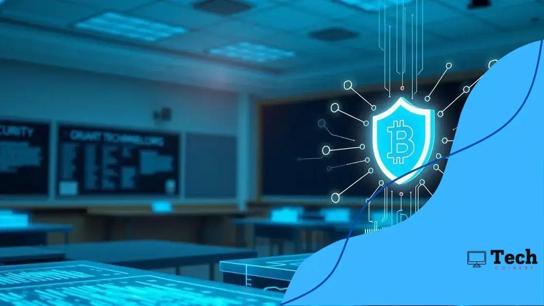 How blockchain enhances security in education