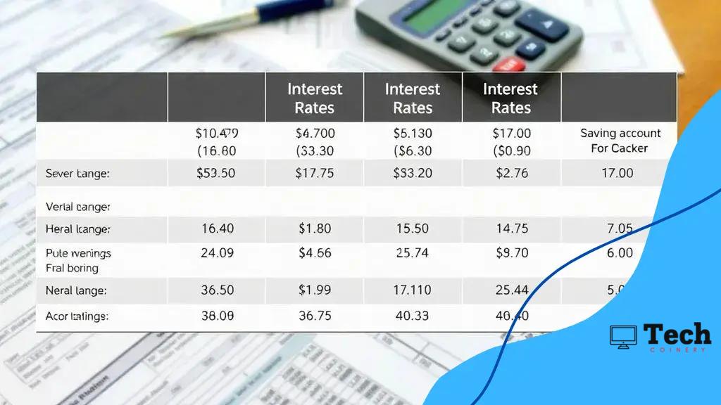 Comparing interest rates and fees