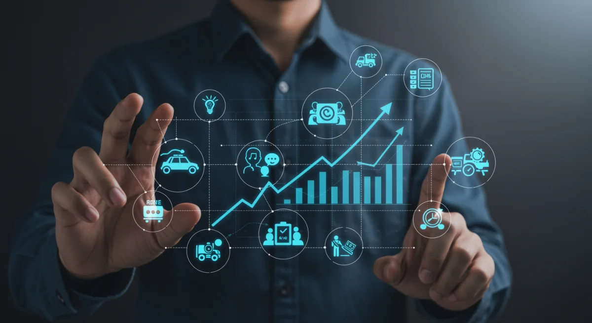 Digital platform illustrating the connectivity and growth of the modern gig economy.