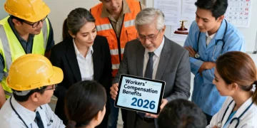 Workers reviewing 2026 compensation benefits regulations