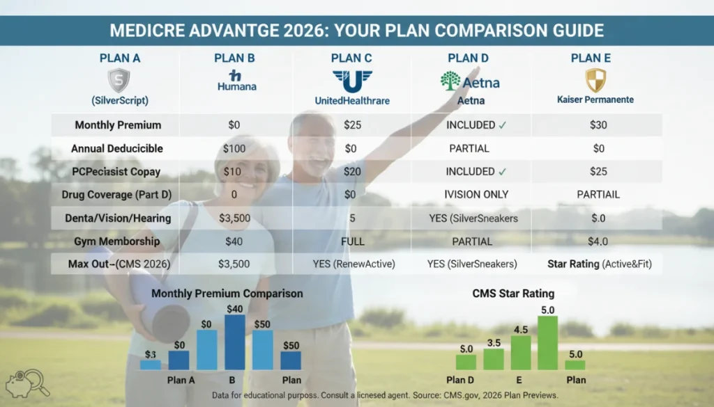 Medicare Advantage Plans 2026: Top 5 Providers Compared