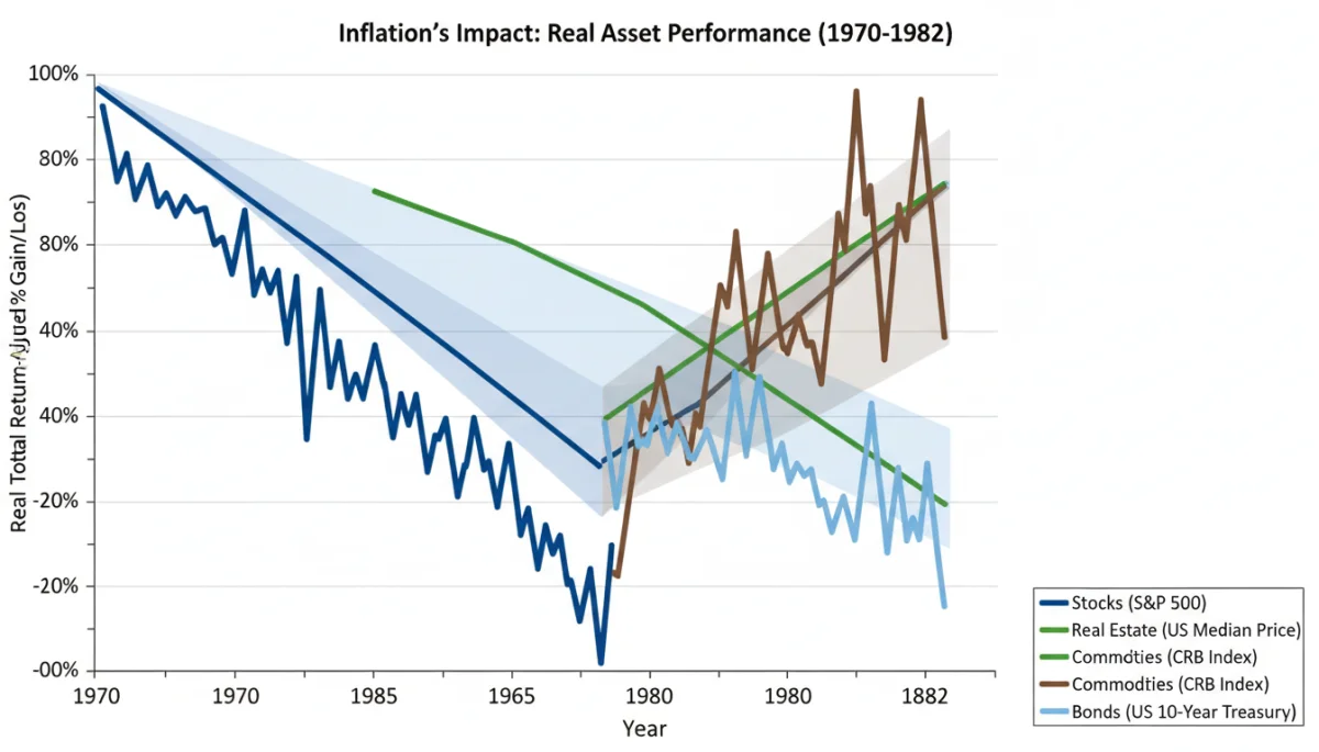 Historical performance of asset classes during US inflation