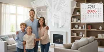 Smiling family looking hopeful about Child Tax Credit 2026 benefits